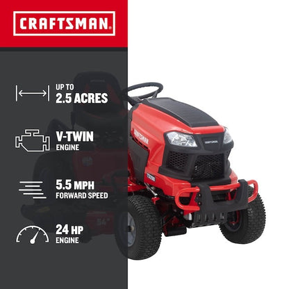 Craftsman T3200 Turn Tight 54" Lawn Tractor – 24 HP Kohler
