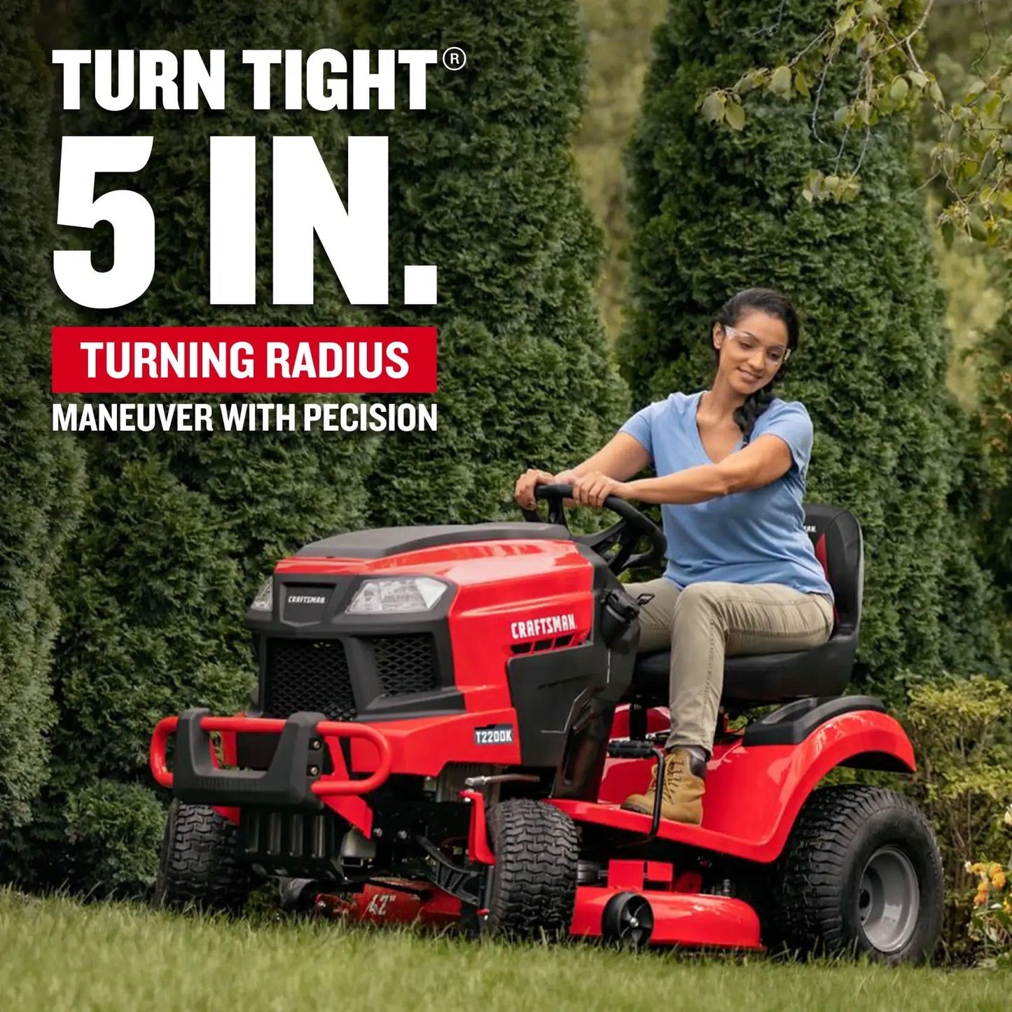 Craftsman T2200K Turn Tight 42" Lawn Tractor – 20 HP Kohler