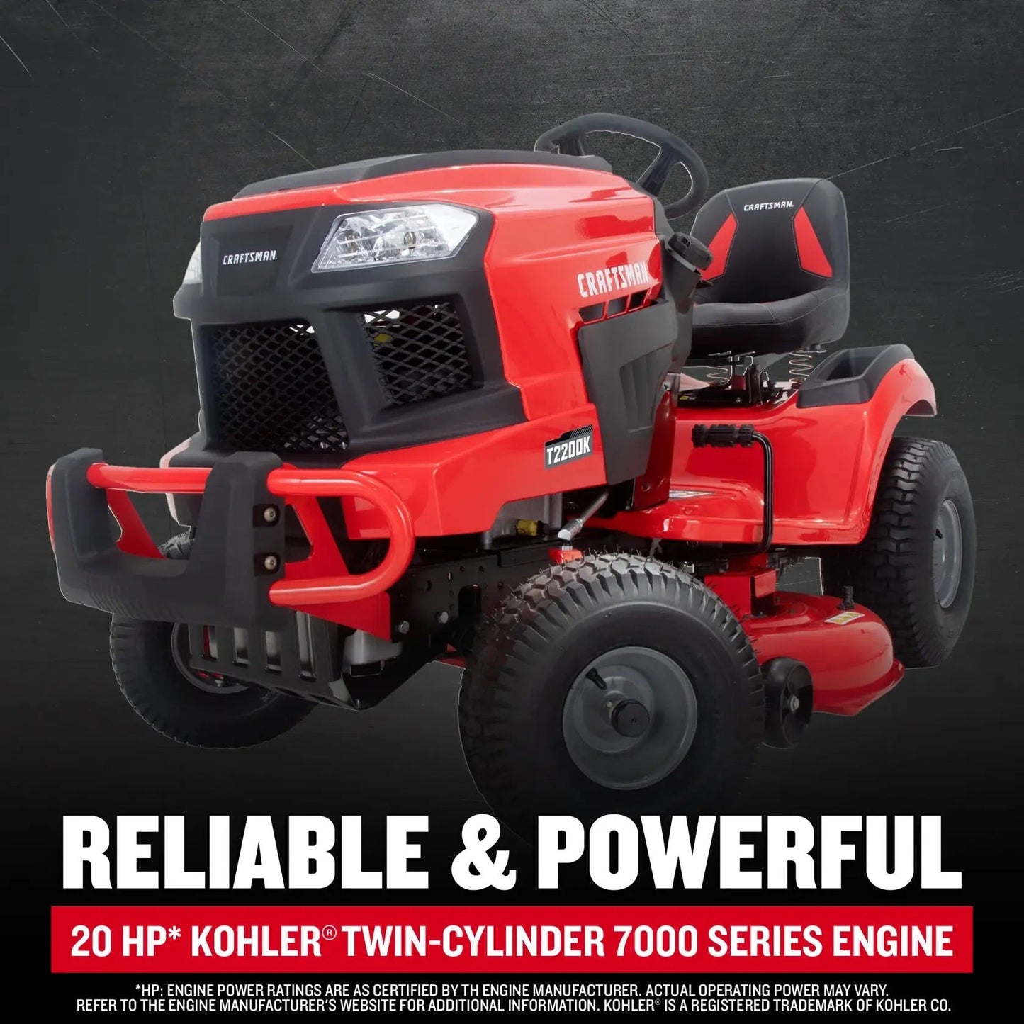 Craftsman T2200K Turn Tight 42" Lawn Tractor – 20 HP Kohler
